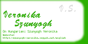 veronika szunyogh business card